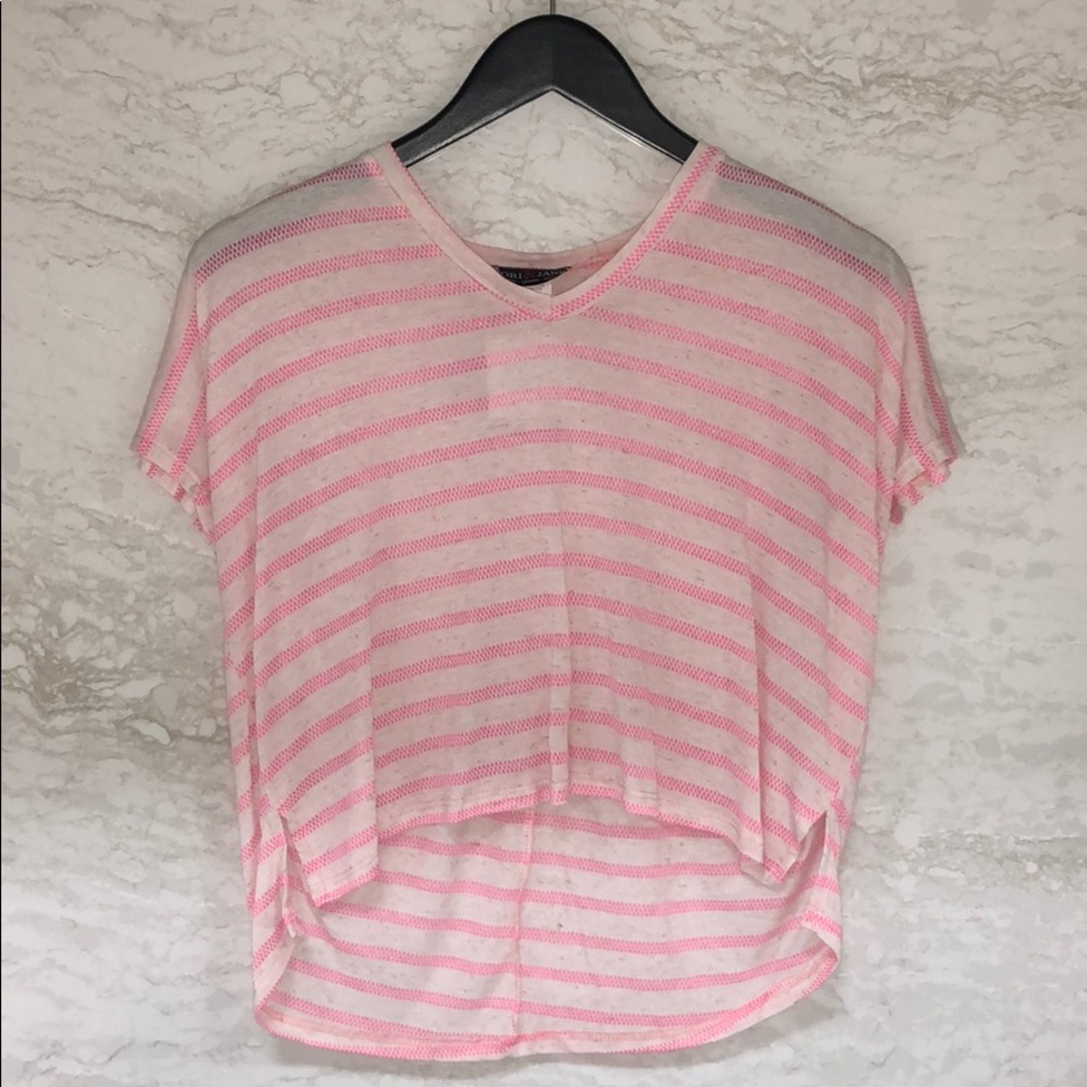 Pink stripe top